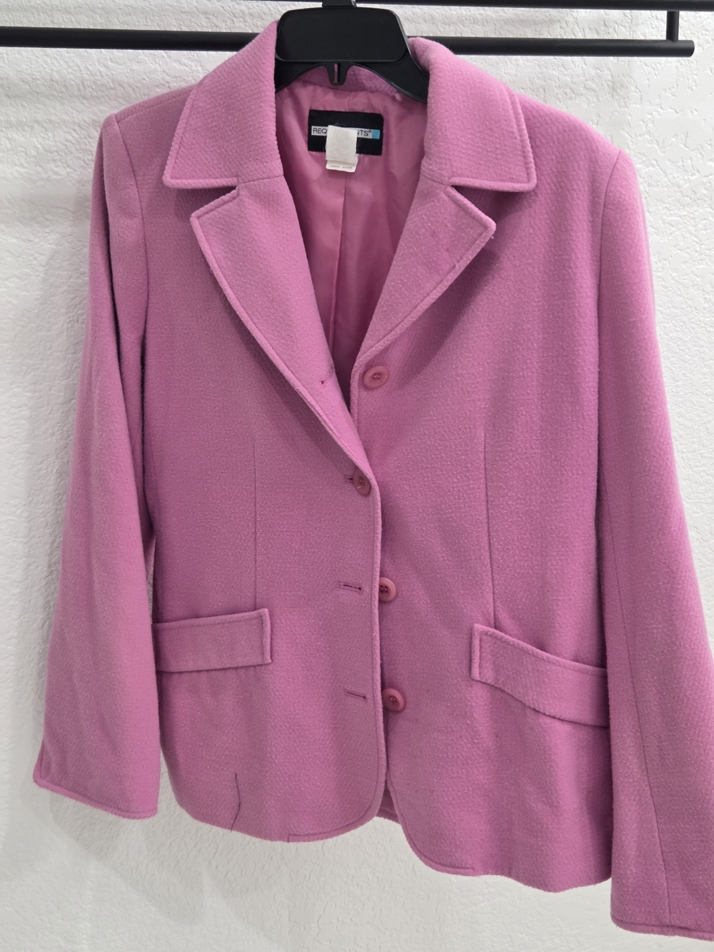 Vintage Requirements Pink Blazer Size 10 Fully Lined 90s Preppy Career Jacket
